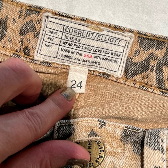 Current Elliot Crop Leppard Jean 24 - Picture 5 of 5